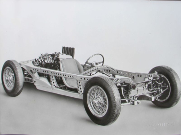 Abarth Alfa Romeo Record Vettura Fahrgestell 1956 Werksfoto (11649)