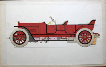 Preview: Schmidt "Zerlegbares Modell eines Benzin-Automobils" Fahrzeug-Technik 1910 (11652)