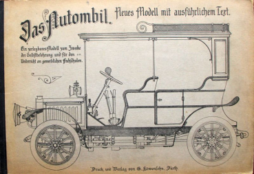 Häntzschel "Das Automobil - Ein zerlegbares Modell" Fahrzeug-Technik Modell 1905 (11651)