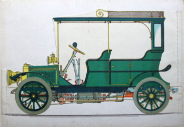 Preview: Häntzschel "Das Automobil - Ein zerlegbares Modell" Fahrzeug-Technik Modell 1905 (11651)