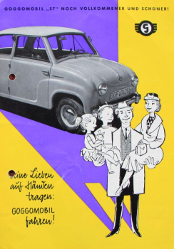Glas Goggomobil Modellprogramm 1957 Automobilprospekt (11685)