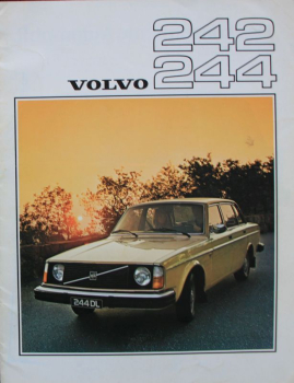 Volvo 242 - 244 Modellprogramm 1976 Automobilprospekt (11683)
