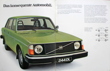 Preview: Volvo 242 - 244 Modellprogramm 1976 Automobilprospekt (11683)
