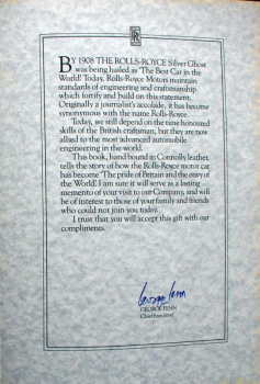 Preview: Bilek "Rolls-Royce - Makers of the best car in the world" Rolls-Royce Historie 1982 (11693)