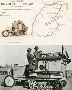 Preview: Haardt "La premiere traverse du Sahara en Automobile" Citroen Reisebericht 1923 Lederausgabe (11716)