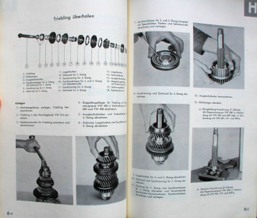 Preview: Volkswagen Käfer Reparatur-Leitfaden 1952 Originalordner (11754)