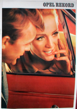 Opel Rekord Modellprogramm 1967 Automobilprospekt (11743)
