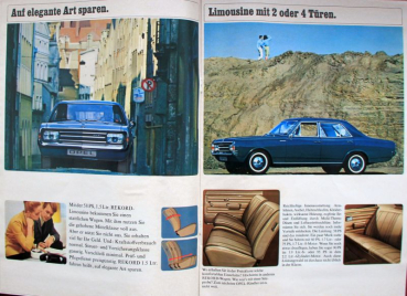 Preview: Opel Rekord Modellprogramm 1967 Automobilprospekt (11743)