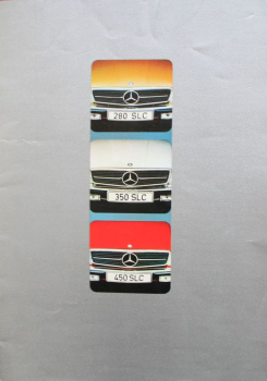 Mercedes-Benz 280 SLC - 450 SLC Modellprogramm 1974 Automobilprospekt (11777)