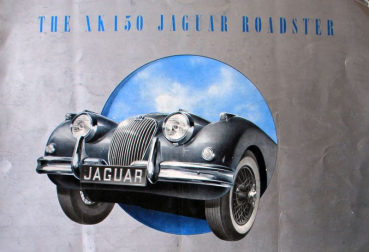 Jaguar XK 150 Roadster Modellprogramm 1958 Automobilprospekt (11740)