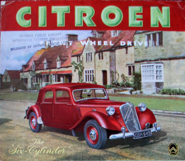 Citroen 15 CV Six-Cylindre 1952 Automobilprospekt (11748)