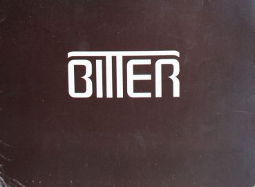 Bitter Opel Modellprogramm 1980 Automobilprospekt (11796)