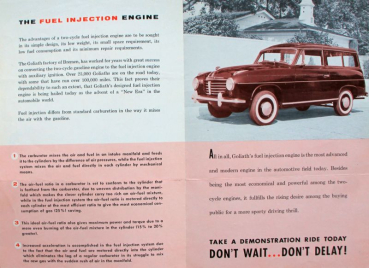 Preview: Goliath Modellprogramm 1957 Automobilprospekt (11794)