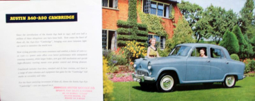 Preview: Austin A 40 - A 50 Cambridge Modellprogramm 1954 Automobilprospekt (11733)