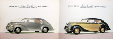 Preview: Rolls-Royce Silver Wraith Modellprogramm 1950 Automobilprospekt (11731)