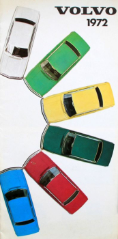 Volvo Modellprogramm 1972 Automobilprospekt (11770)