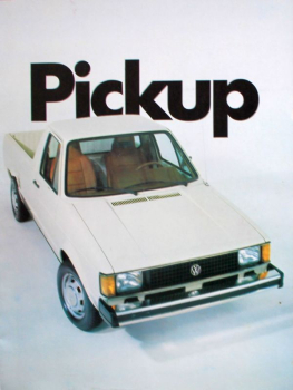 Volkswagen Golf Pickup Modellprogramm 1981 Automobilprospekt (11773)