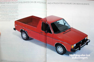 Preview: Volkswagen Golf Pickup Modellprogramm 1981 Automobilprospekt (11773)