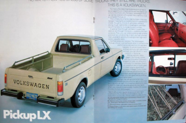 Preview: Volkswagen Golf Pickup Modellprogramm 1981 Automobilprospekt (11773)