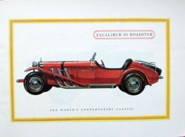 Preview: Excalibur SS Modellprogramm 1971 Automobilprospekt (11788)