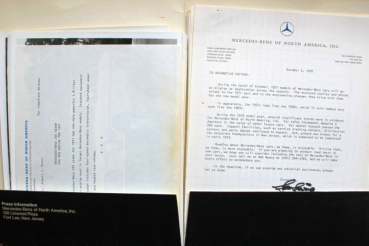 Preview: Mercedes-Benz Modellprogramm 1970 Automobil-Pressemappe (11778)