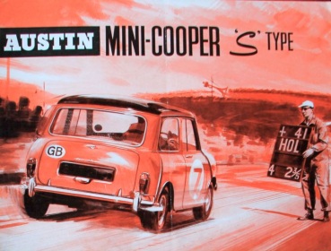Austin Mini-Cooper S Type Modellprogramm 1965 Automobilprospekt (11734)