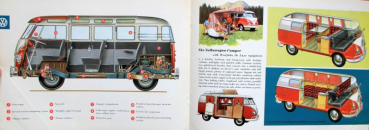 Preview: Volkswagen T1 Transporter Sambabus 1962 Automobilprospekt (11774)