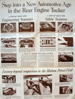 Preview: Tucker Torpedo Modellprogramm 1947 Automobilprospekt (7338)