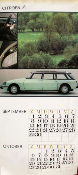 Preview: Citroen Modellprogramm 1968 Jahreskalender (11719)