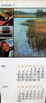 Preview: Citroen Modellprogramm 1968 Jahreskalender (11719)