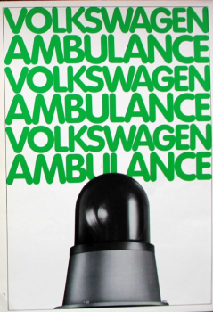 Volkswagen T2 Ambulance Modellprogramm 1972 Automobilprospekt (11775)