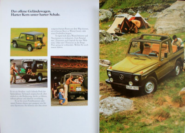 Preview: Mercedes-Benz 240 GD - 280 GE Geländewagen Modellprogramm 1984 Automobilprospekt (11782)