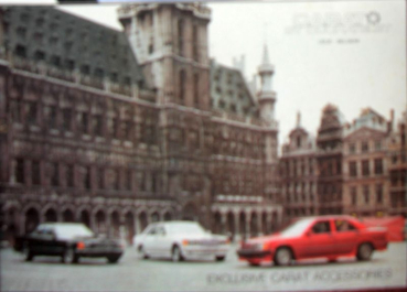 Mercedes-Benz Carat Duchatelet Modellprogramm 1982 Automobilprospekt (11779)