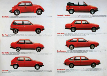 Preview: Volkswagen Modellprogramm 1983 Automobilprospekt (11776)