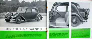 Preview: Citroen 11 CV Traction Avant Modellprogramm 1938 Automobilprospekt (4249)