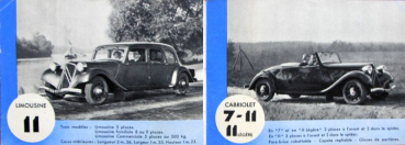Preview: Citroen 11 CV Traction Avant Modellprogramm 1938 Automobilprospekt (11747)