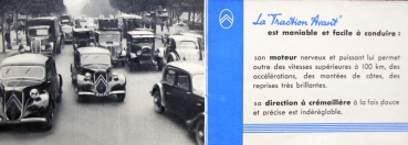 Preview: Citroen 11 CV Traction Avant Modellprogramm 1938 Automobilprospekt (11747)