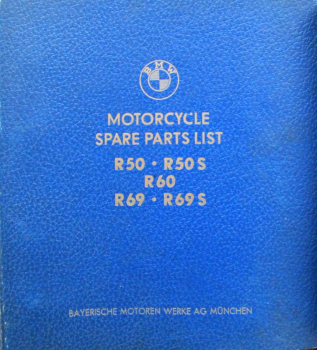 BMW R 50 - R 69 S Motorrad 1961 Ersatzteil-Katalog im Originalordner (11721)