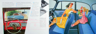 Preview: Opel Olympia Rekord Modellprogramm 1956 "Die Linie des Forschritts" Automobilprospekt (11741)