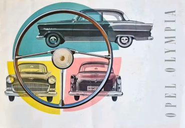 Opel Olympia Modellprogramm 1957 Automobilprospekt (11742)