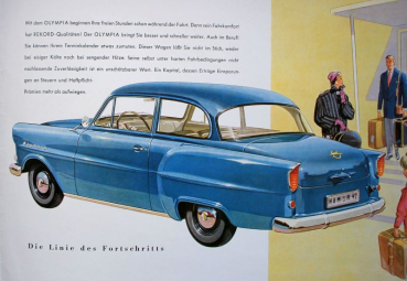 Preview: Opel Olympia Modellprogramm 1957 Automobilprospekt (11742)