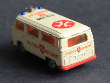Preview: Siku Volkswagen T2 Transporter 1974 Malteser Hilfsdienst V302 Metallmodell (11826)