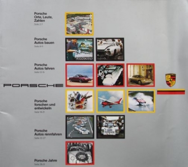 Porsche Modellprogramm 1984 "Autos fahren..." Automobilprospekt (5984)