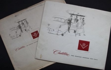 Cadillac Modellprogramm 1950 Automobilprospekt mit Originalumschlag (5949)