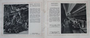 Citroen 7 CV - 11 CV Traction Avant Modellprogramm 1934 Automobilprospekt (5963)
