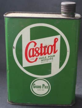 Castrol Oilcan 1955 Wakefield "Huile pour moteurs Brevetee" 2 Liter (1257)