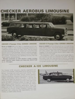 Checker Marathon Modelprogram 1967 three brochures lot (5952)