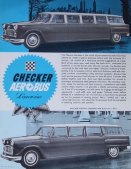 Checker Modelprogram 1964 four carbrochure lot (5953)