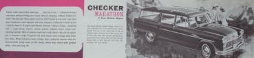 Checker Marathon Modellprogramm 1963 "Comfort and Elegance" fünf Prospekte (5950)