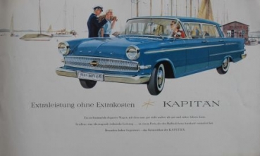 Opel Kapitän Modellprogramm 1959 Automobilprospekt (5930)